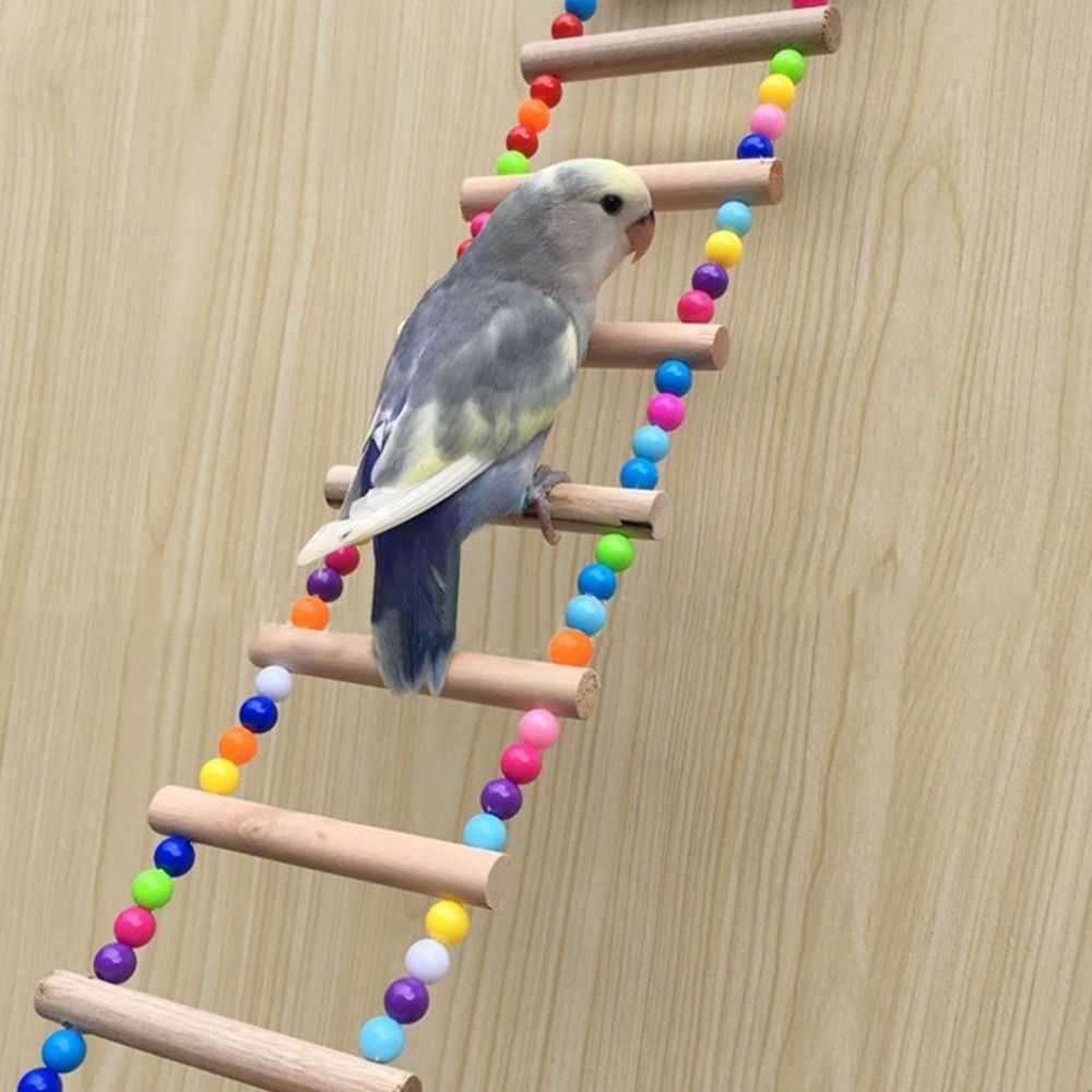 Juguetes Para Pájaros - Pack De 8 Piezas Con Columpios, Escaleras Y Campanas - Para Periquitos, Loros Pequeños Y Agapornis