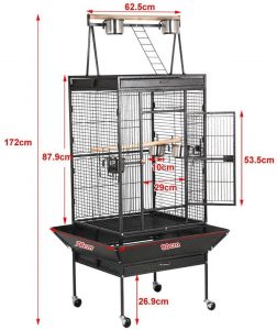 jaula yaheetech para loros grandes y guacamayos