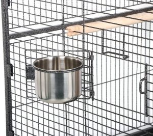 Bebedero jaula yaheetech para loros grandes y guacamayos