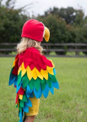 Disfraz de loro para mujer o niña
