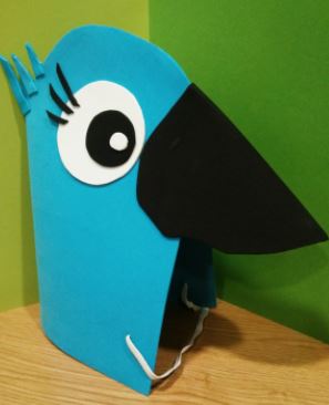 como hacer un disfraz de loro casero