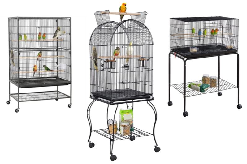 comprar jaulas con ruedas para loros, mejores jaulas con ruedas para aves, jaulas con ruedas