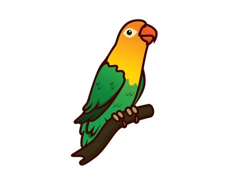 dibujo de un agapornis