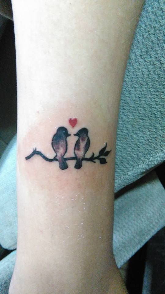 tatuarse pajaros inseparables